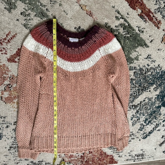 Lola Large Chunky Open Knit Scoop Neck Soft Acrylic Sweater Women’s Size Small - Picture 12 of 16